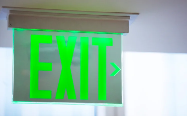 Exit sign