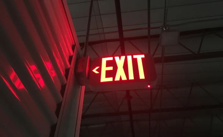 Exit sign