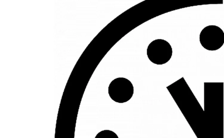 Doomsday clock set at five to midnight