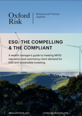 ESG: the compelling & the compliant