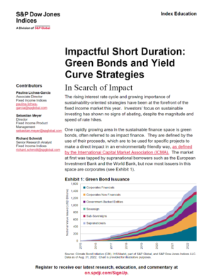 Impactful short duration: green bonds and yield curve strategies