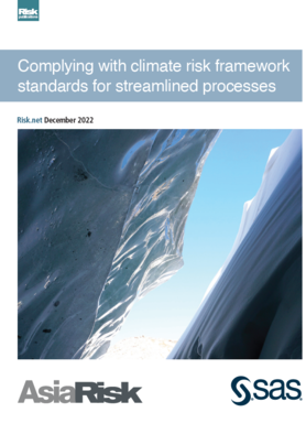 Complying with climate risk framework standards for streamlined processes