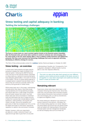 Stress-testing and capital adequacy in banking: tackling technology challenges