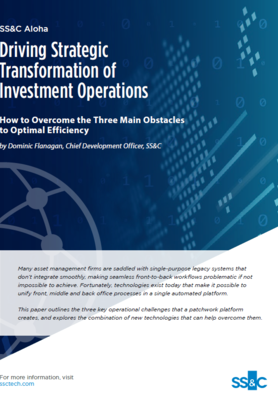 Driving strategic transformation of investment operations